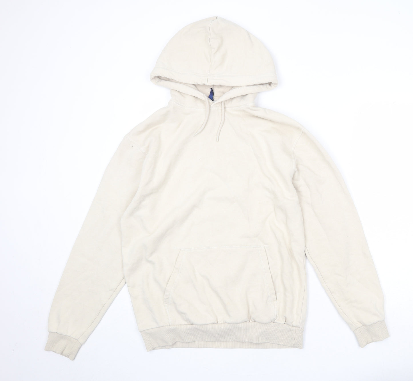 Divided by H&M Womens Beige Cotton Pullover Hoodie Size M Pullover