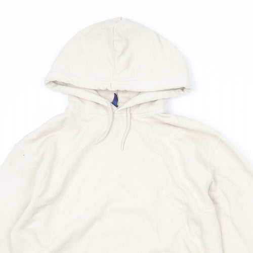Divided by H&M Womens Beige Cotton Pullover Hoodie Size M Pullover