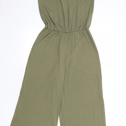 New Look Girls Green Polyester Jumpsuit One-Piece Size 14-15 Years Pullover - Ribbed