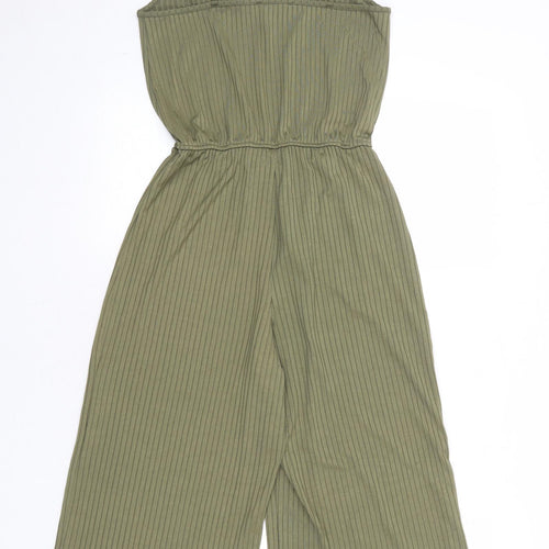 New Look Girls Green Polyester Jumpsuit One-Piece Size 14-15 Years Pullover - Ribbed