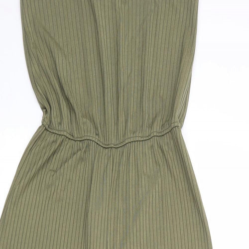 New Look Girls Green Polyester Jumpsuit One-Piece Size 14-15 Years Pullover - Ribbed