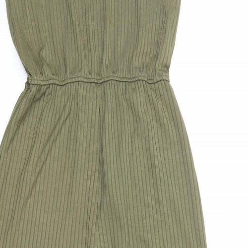 New Look Girls Green Polyester Jumpsuit One-Piece Size 14-15 Years Pullover - Ribbed