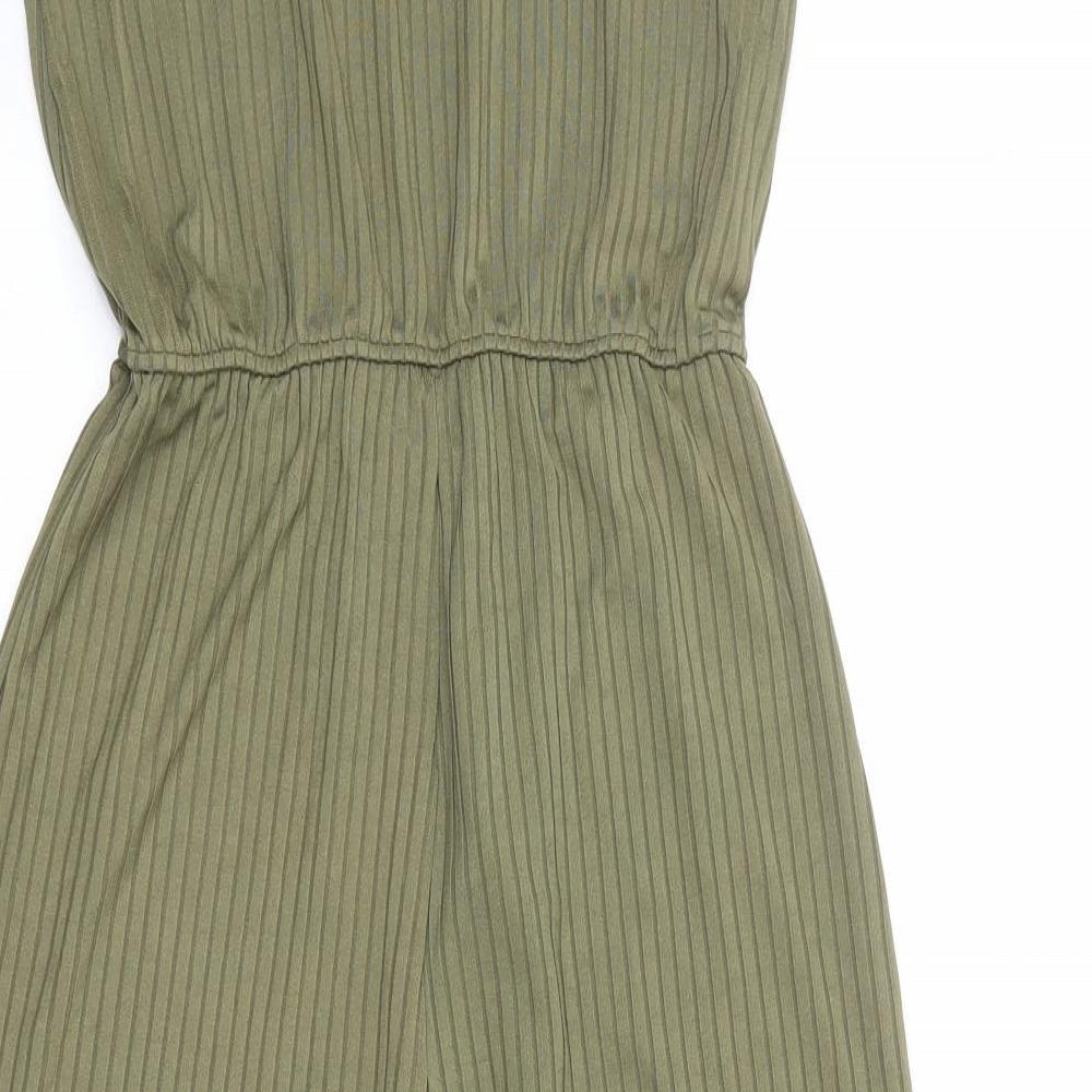 New Look Girls Green Polyester Jumpsuit One-Piece Size 14-15 Years Pullover - Ribbed