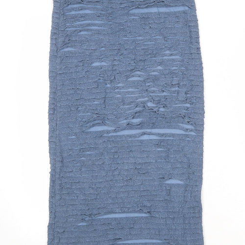 A Postcard From Brighton Womens Blue Viscose A-Line Skirt Size S