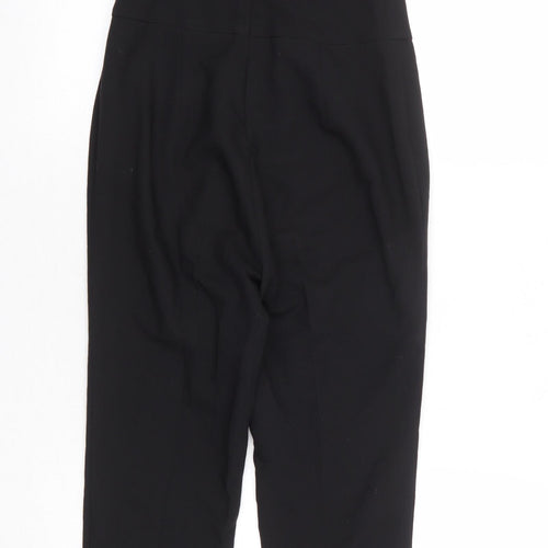 Miss Selfridge Womens Black Polyester Jumpsuit One-Piece Size 6 Zip