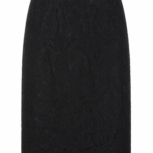 Entente Womens Black Geometric Viscose A-Line Skirt Size 12 Zip