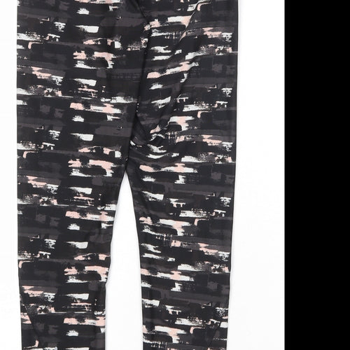 NEXT Womens Multicoloured Geometric Polyester Compression Leggings Size 14 Regular Pullover
