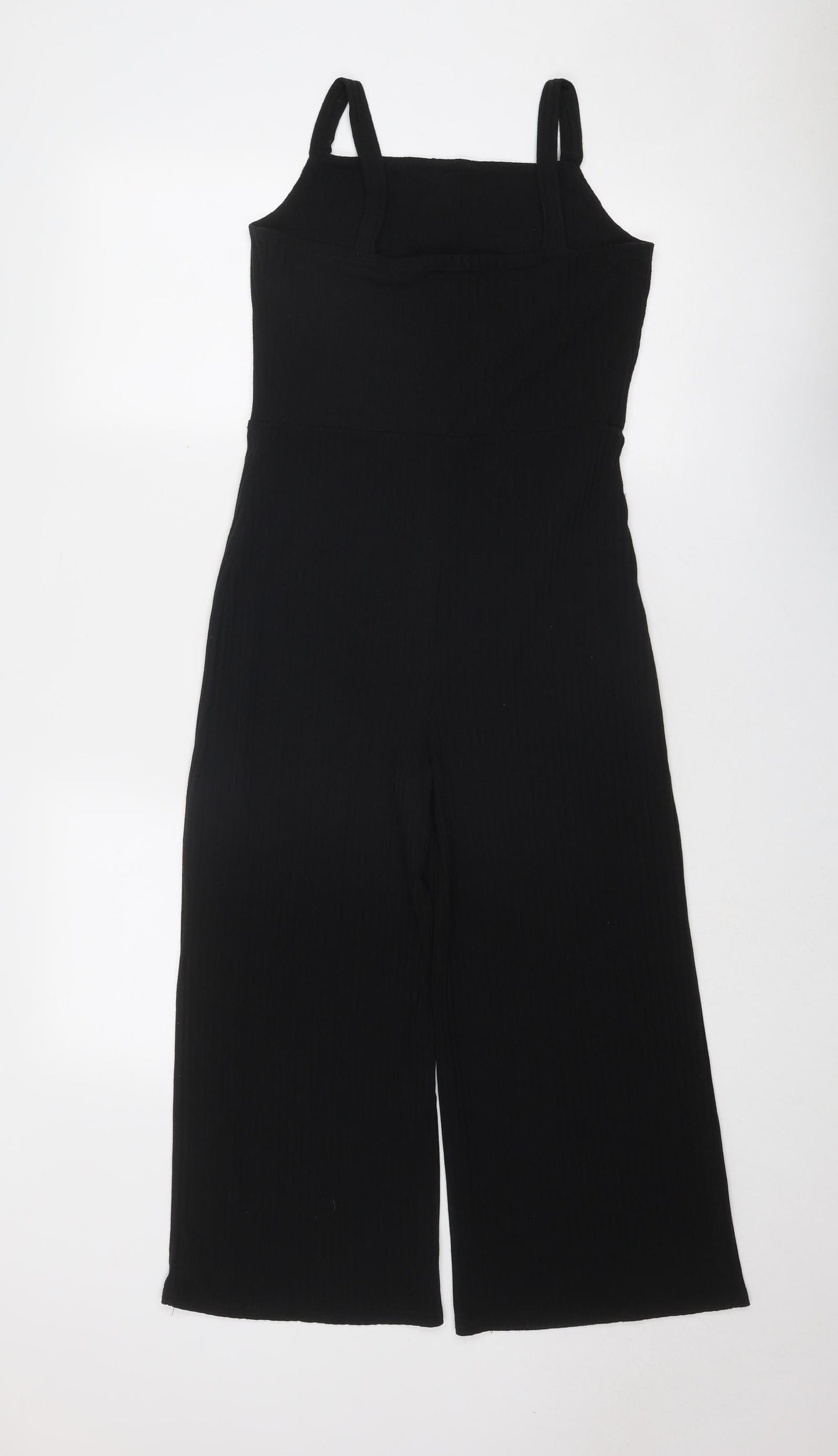 M&Co Girls Black Polyester Jumpsuit One-Piece Size 14 Years Pullover