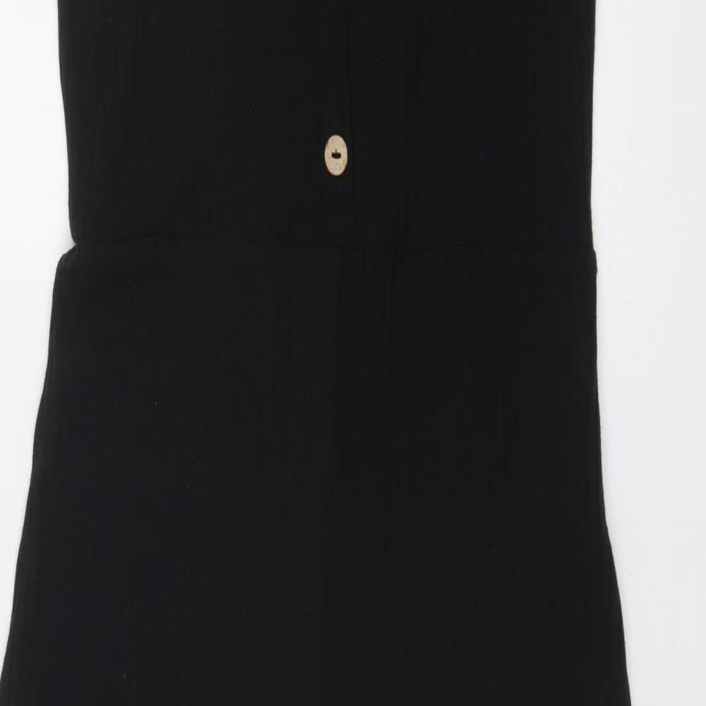 M&Co Girls Black Polyester Jumpsuit One-Piece Size 14 Years Pullover