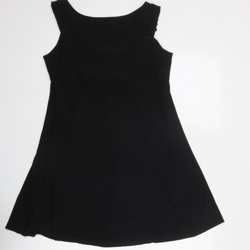 Butler & Wilson Womens Black Polyester Trapeze & Swing Size M Round Neck Pullover