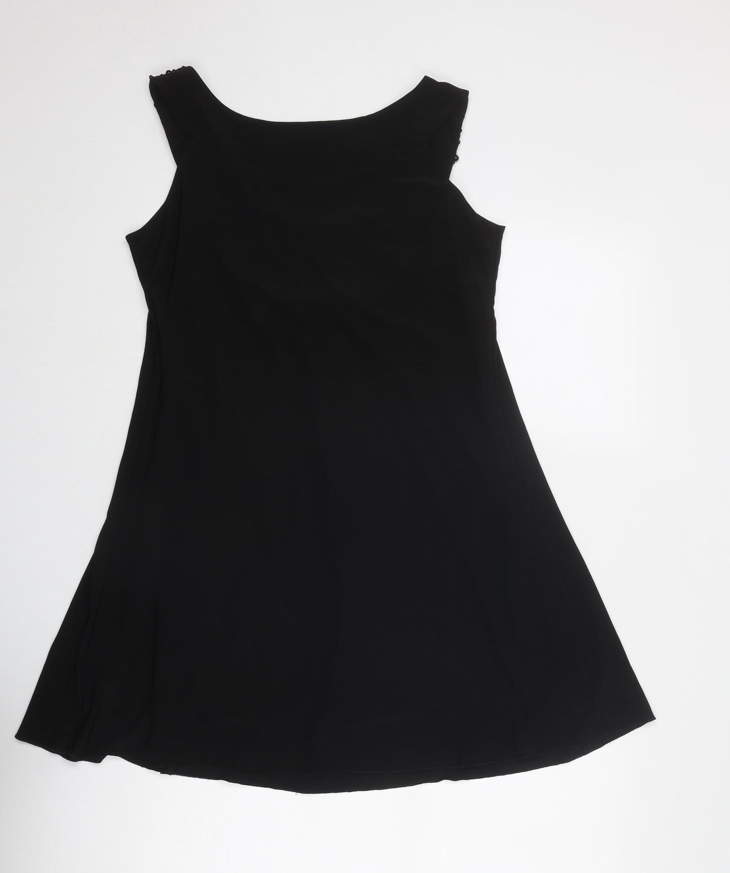Butler & Wilson Womens Black Polyester Trapeze & Swing Size M Round Neck Pullover