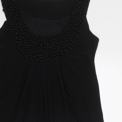Butler & Wilson Womens Black Polyester Trapeze & Swing Size M Round Neck Pullover