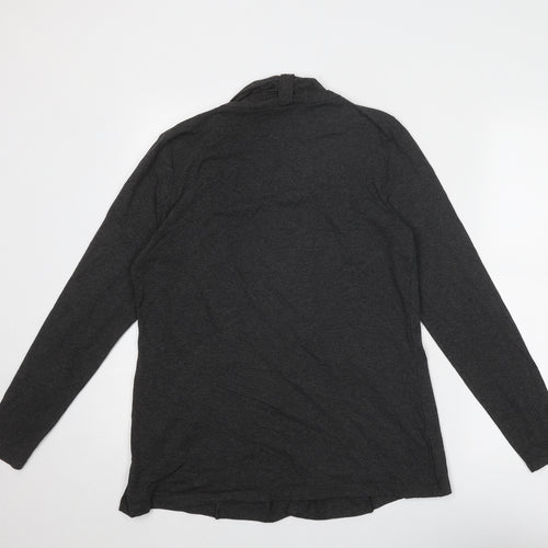Golléhaug Womens Grey Geometric Viscose Basic Blouse Size 12 Round Neck - Twin Set