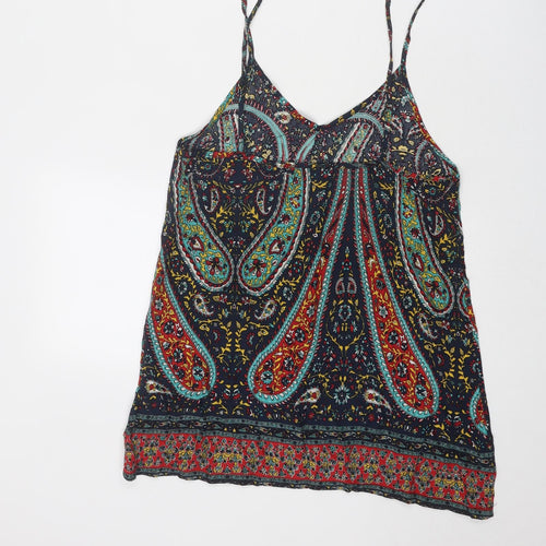 Hearts & bows Womens Multicoloured Geometric Polyester Basic Tank Size 6 V-Neck