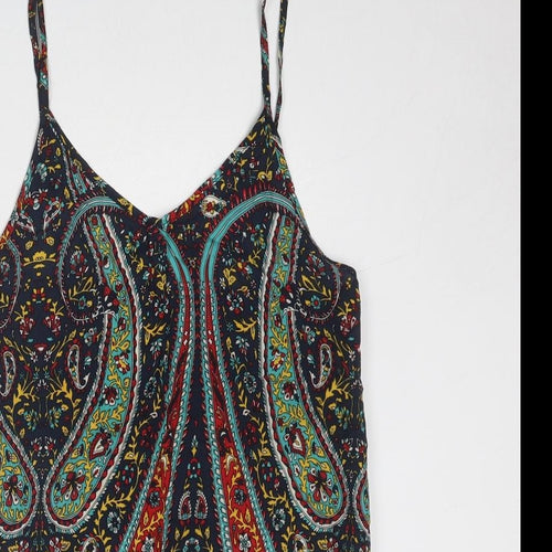 Hearts & bows Womens Multicoloured Geometric Polyester Basic Tank Size 6 V-Neck