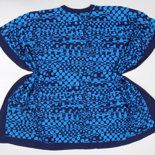Fantasie Womens Blue Geometric Polyester Cover Up Size S