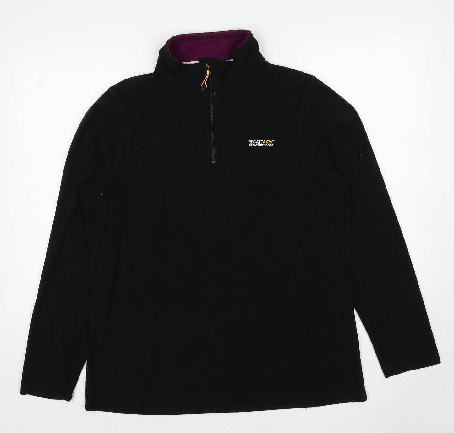 Regatta Womens Black Polyester Pullover Sweatshirt Size 14 Pullover