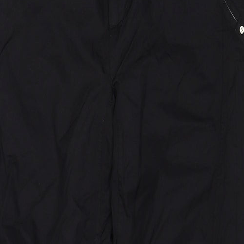 Groovestar Womens Black Nylon Snow Pants Trousers Size 10 Regular Zip