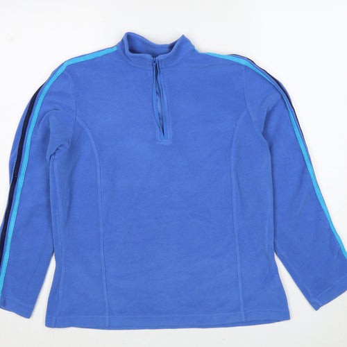 Marks and Spencer Womens Blue Polyester Pullover Sweatshirt Size 14 Pullover