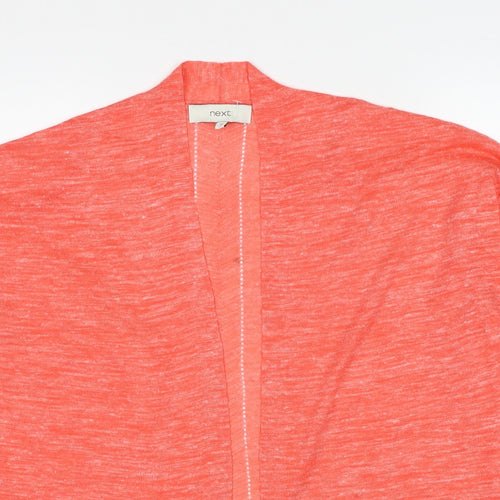 NEXT Womens Pink V-Neck Acrylic Cardigan Jumper Size 10