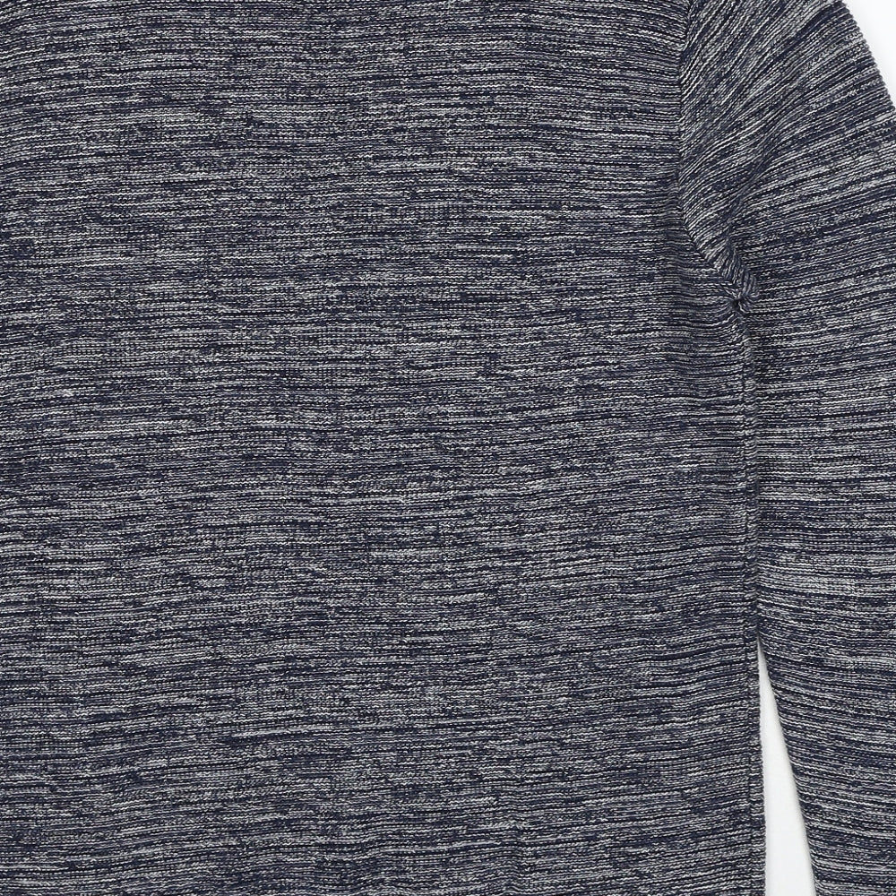 NEXT Womens Blue Round Neck Cotton Pullover Jumper Size M