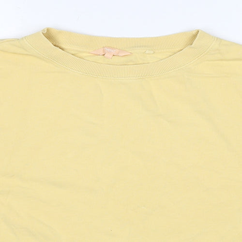 NEXT Womens Yellow Cotton Pullover Sweatshirt Size L Pullover