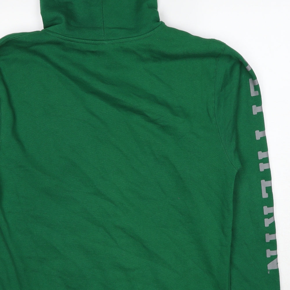 Harry Potter Mens Green Cotton Full Zip Hoodie Size M - Slytherin
