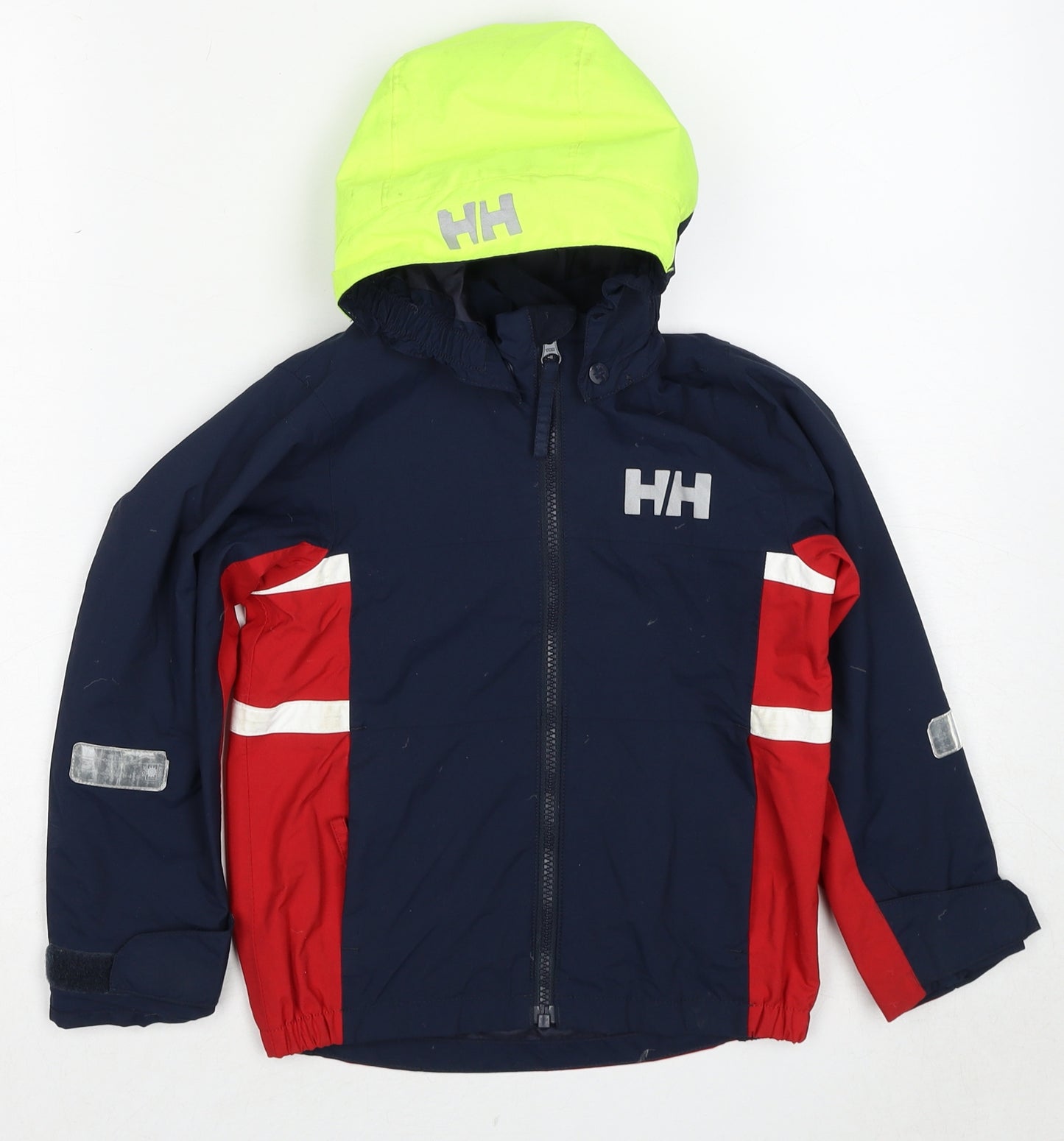 Helly Hansen Boys Multicoloured Colourblock Windbreaker Jacket Size 5 Years Zip