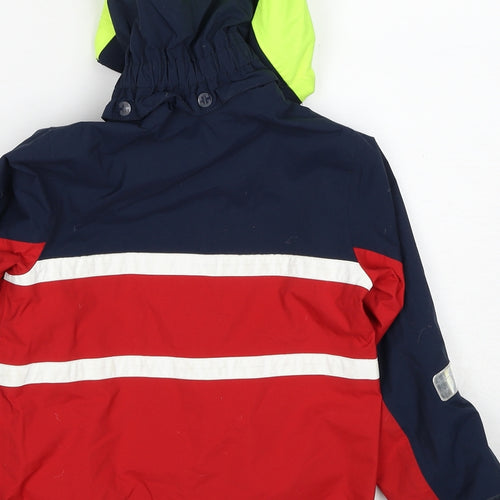 Helly Hansen Boys Multicoloured Colourblock Windbreaker Jacket Size 5 Years Zip