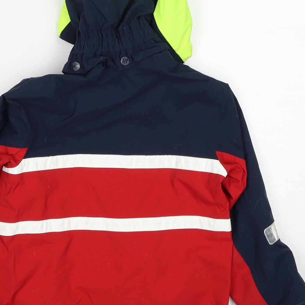 Helly Hansen Boys Multicoloured Colourblock Windbreaker Jacket Size 5 Years Zip