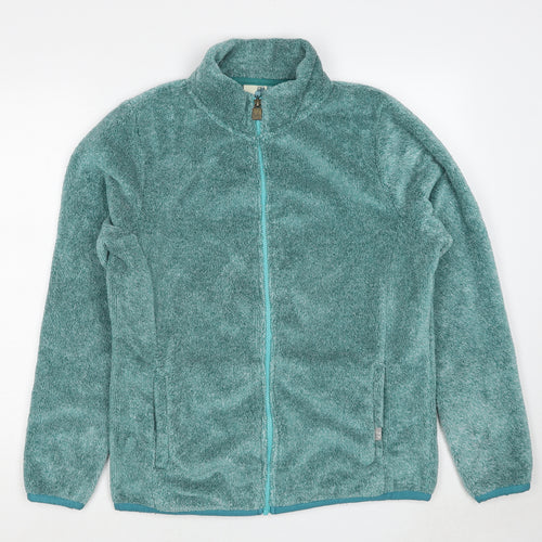 Weird Fish Womens Blue Jacket Size 14 Zip