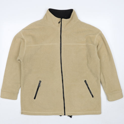Bonmarché Womens Beige Jacket Size L Zip