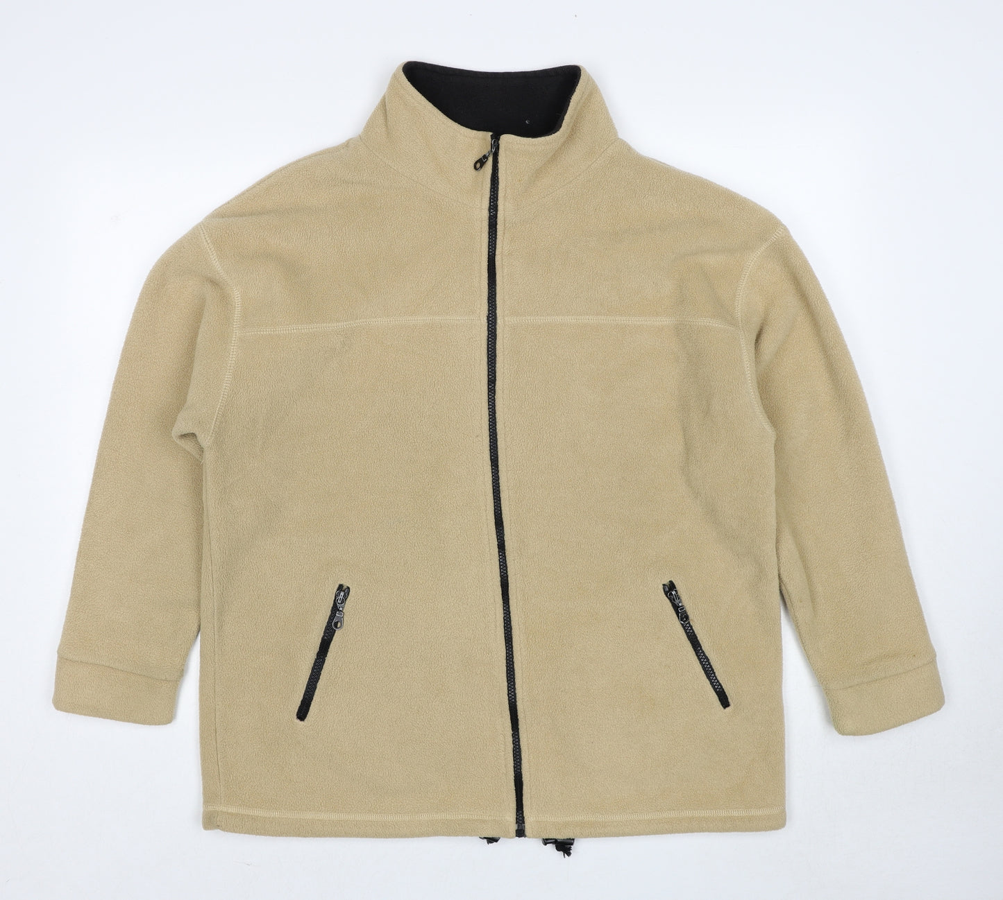 Bonmarché Womens Beige Jacket Size L Zip