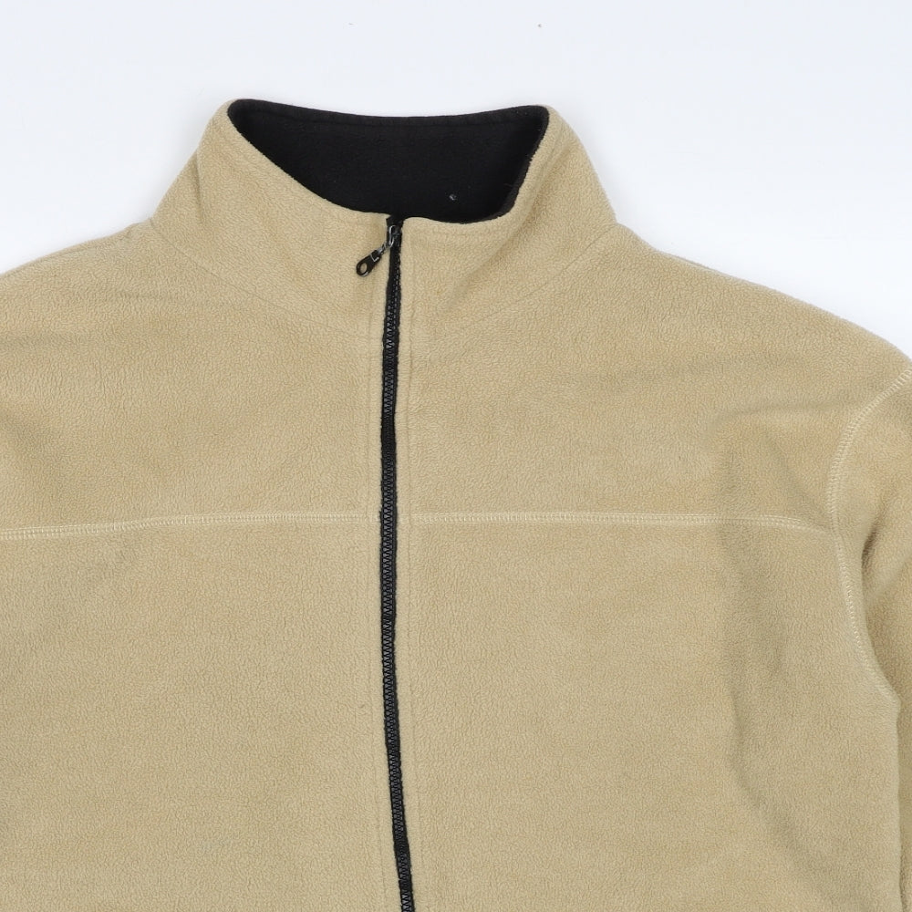 Bonmarché Womens Beige Jacket Size L Zip