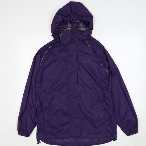 Mountain Warehouse Womens Purple Windbreaker Jacket Size 10 Zip