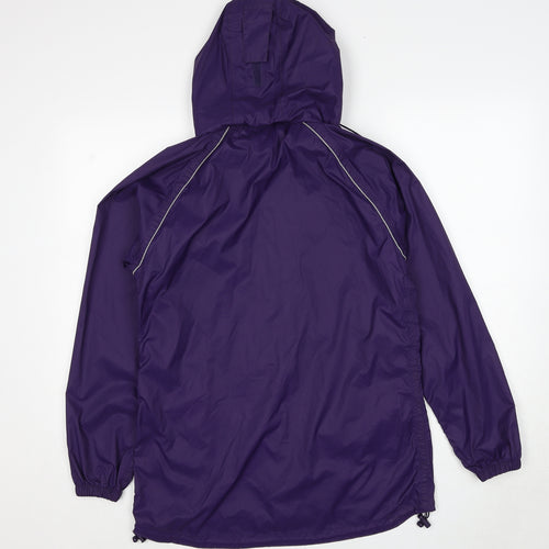 Mountain Warehouse Womens Purple Windbreaker Jacket Size 10 Zip