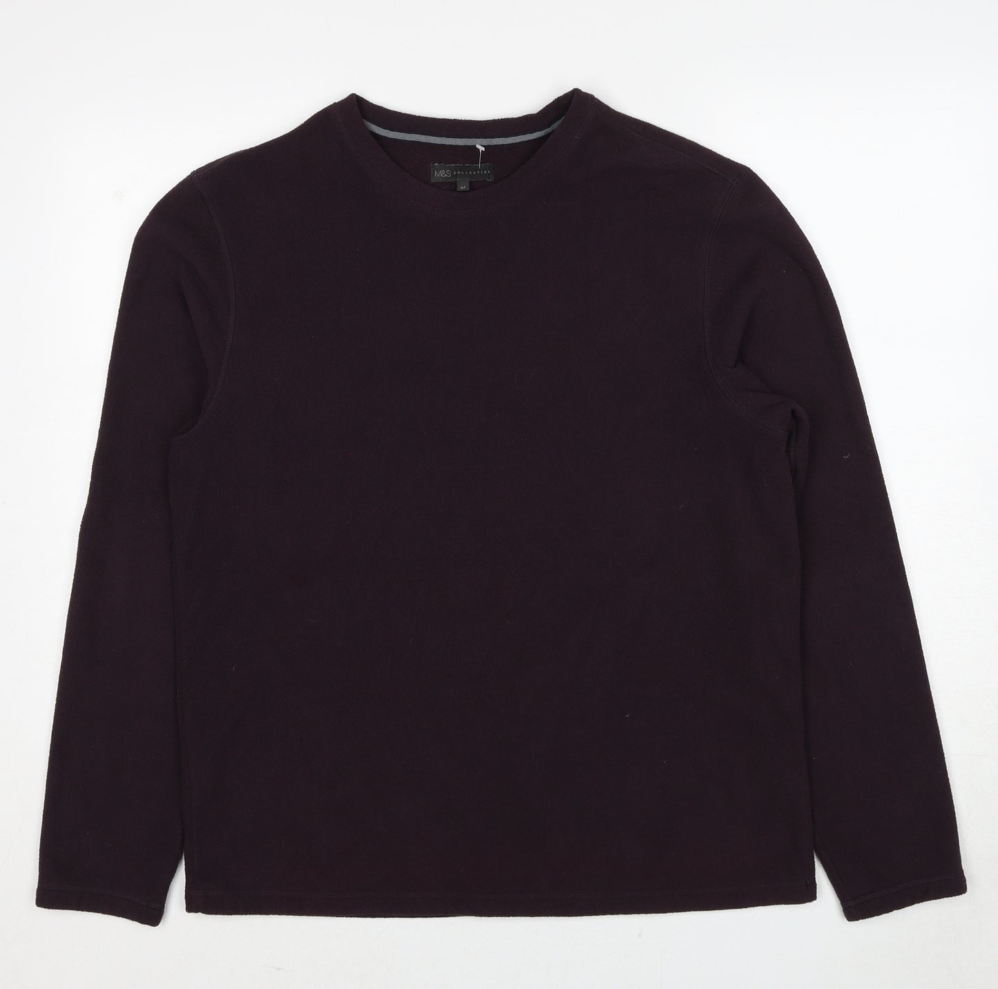 Marks and Spencer Mens Brown Polyester Pullover Sweatshirt Size M