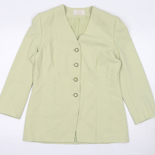 Eastex Womens Green Jacket Blazer Size 12 Button