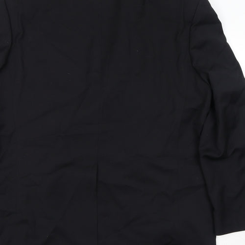 Marks and Spencer Mens Black Wool Tuxedo Suit Jacket Size 44 Regular