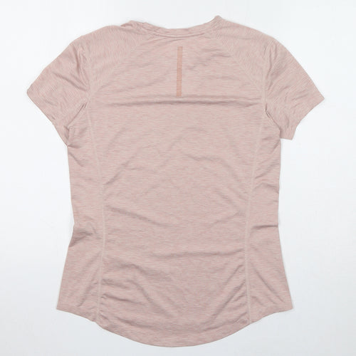 H&M Womens Pink Polyester Basic T-Shirt Size S Round Neck