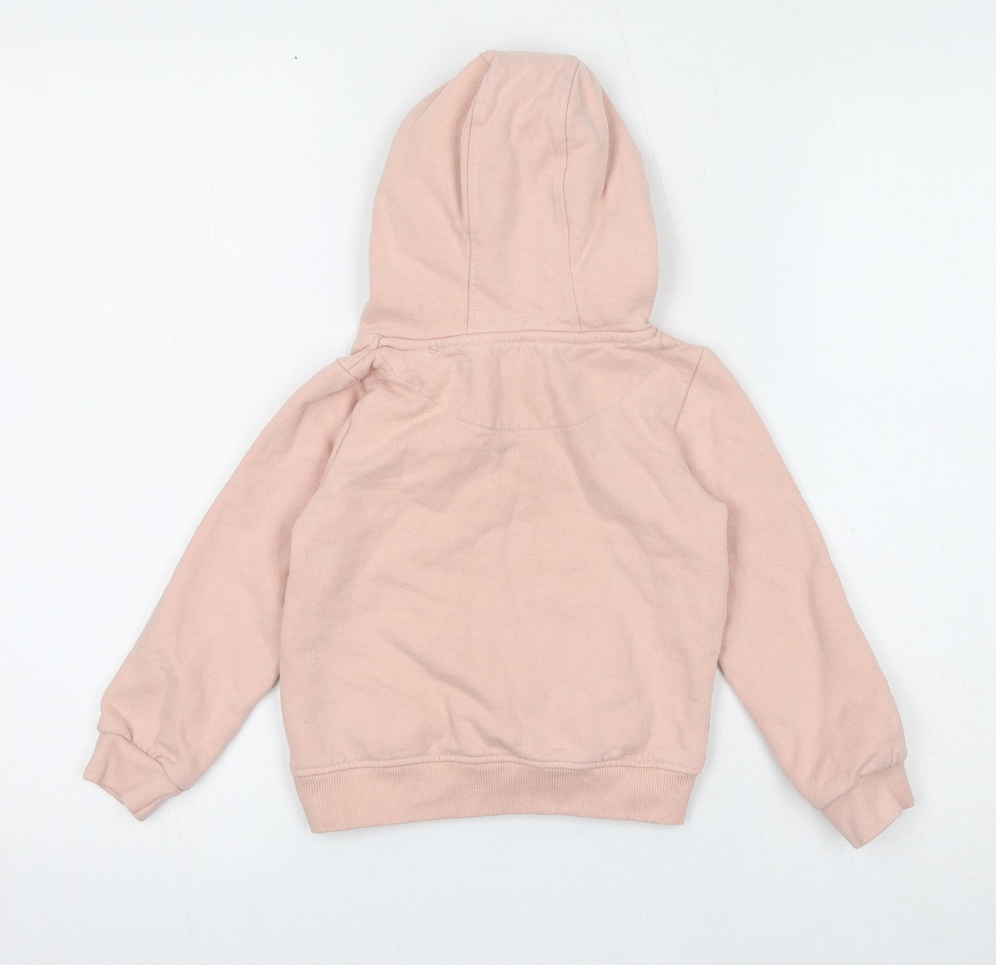 Firetrap Girls Pink Cotton Pullover Hoodie Size 4-5 Years Pullover