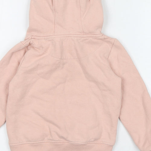 Firetrap Girls Pink Cotton Pullover Hoodie Size 4-5 Years Pullover