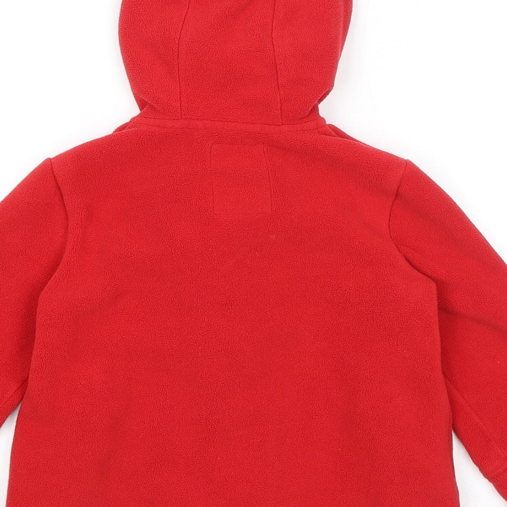 NEXT Girls Red Duffle Coat Coat Size 5 Years Snap