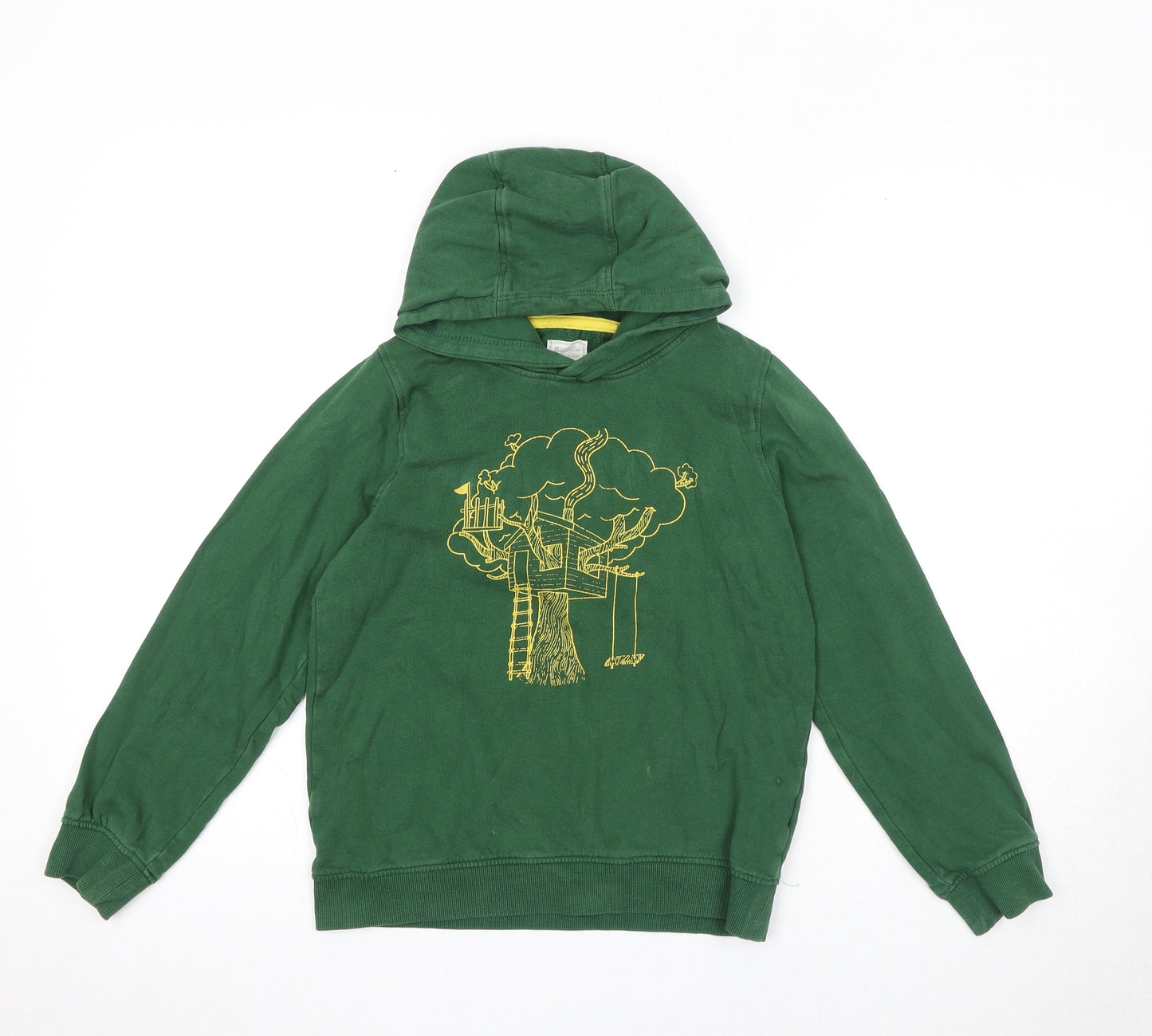 Mountain Warehouse Boys Green Cotton Pullover Hoodie Size 11-12 Years Pullover - Tree House