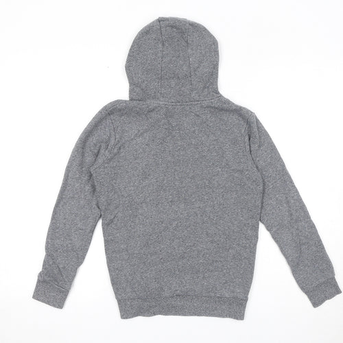 Marks and Spencer Boys Grey Polyester Pullover Hoodie Size 10-11 Years Pullover