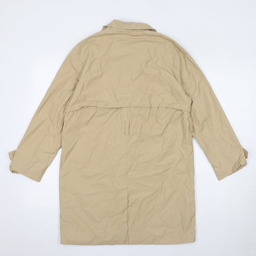 Zara Girls Beige Overcoat Coat Size 11-12 Years Button