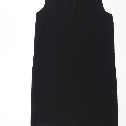Limited Collection Womens Black Polyester A-Line Size 10 Round Neck Pullover