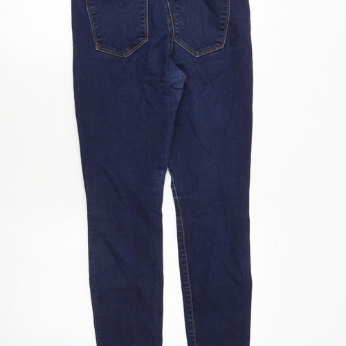 Gap Womens Blue Cotton Skinny Jeans Size 28 in Slim Zip
