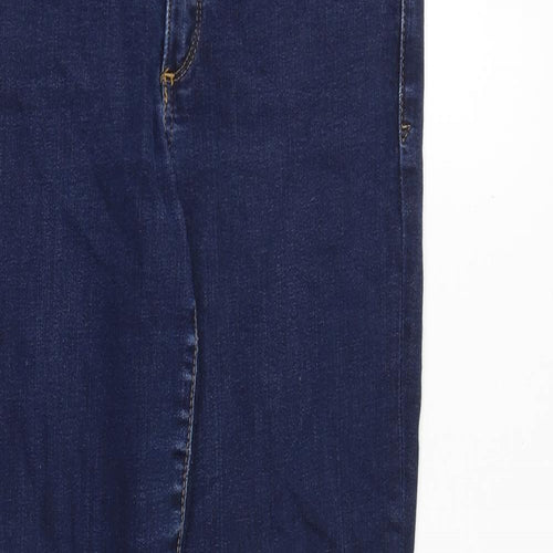 Gap Womens Blue Cotton Skinny Jeans Size 28 in Slim Zip