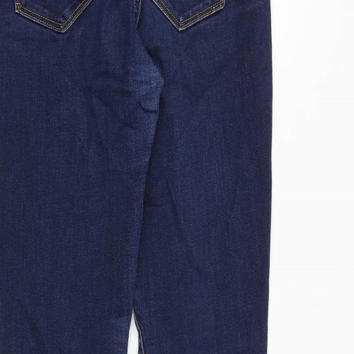 Gap Womens Blue Cotton Skinny Jeans Size 28 in Slim Zip